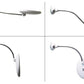 LED-Vergrößerungsspiegel mit flexiblem Schwanenhals | 10-fache Vergrößerung | Tageslicht-LED | Kosmetikspiegel