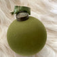Flocked Velvet Glas Ballen Ornament Set von 4 - Weihnachtsdekoration