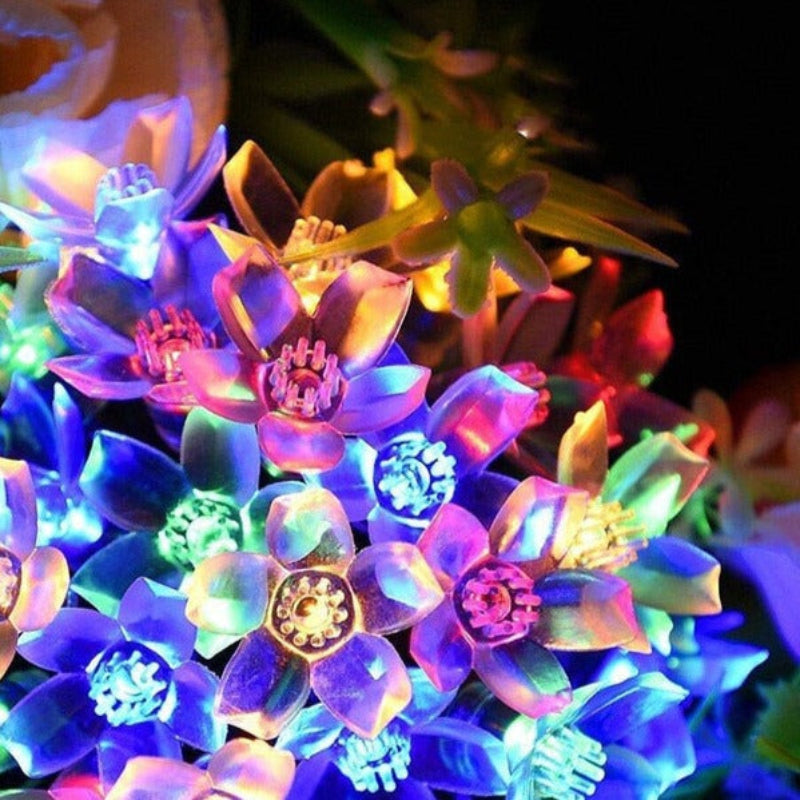 Florale Garten Mehrfarbige Solarbetriebene LED Streifen
