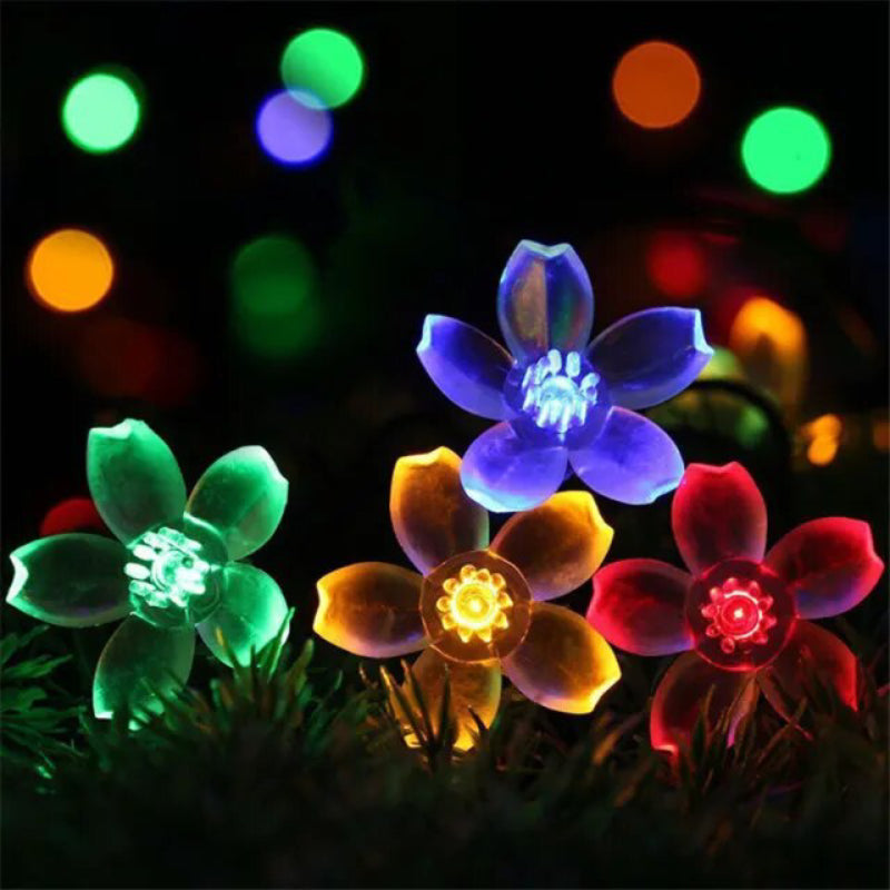 Florale Garten Mehrfarbige Solarbetriebene LED Streifen