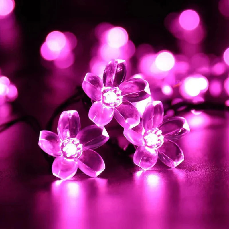 Florale Garten Mehrfarbige Solarbetriebene LED Streifen