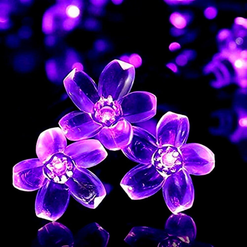 Florale Garten Mehrfarbige Solarbetriebene LED Streifen