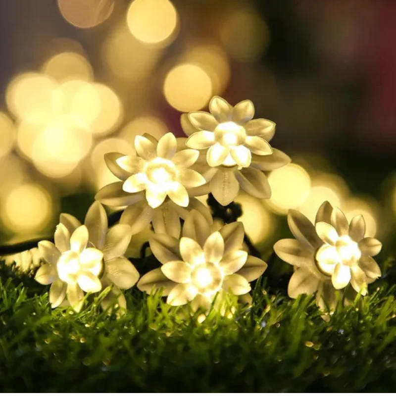 Florale Garten Mehrfarbige Solarbetriebene LED Streifen