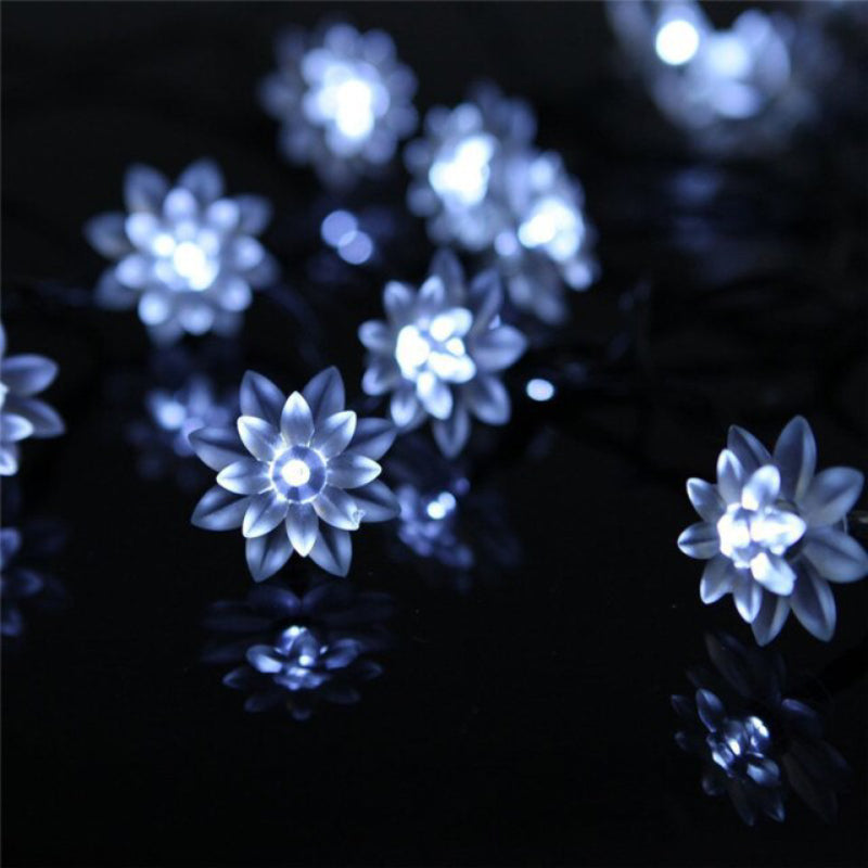 Florale Garten Mehrfarbige Solarbetriebene LED Streifen