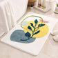 Frendorf | LeafLuxe - Moderne botanisch inspirierte abstrakte Blatt-Badematte