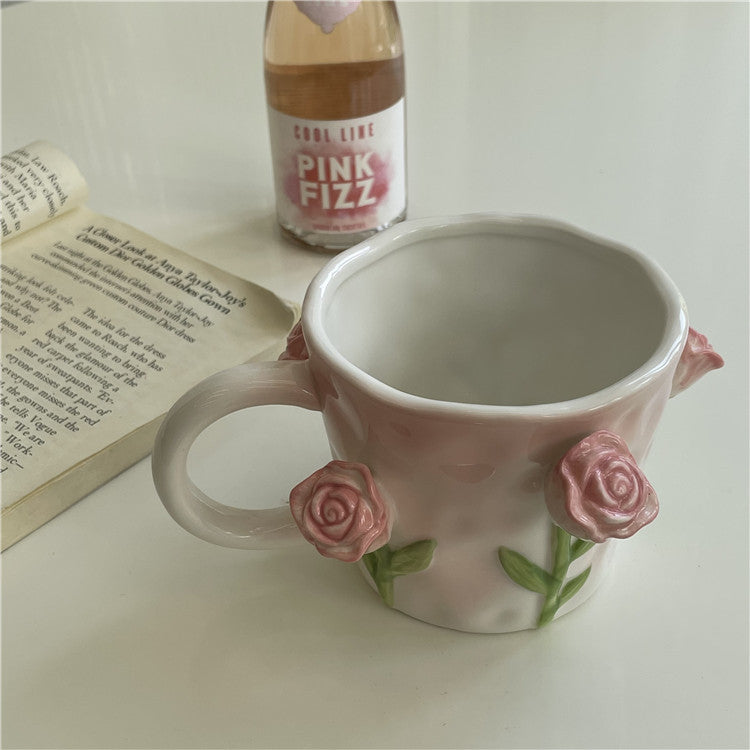 Frendorf 3D Floral Handbemalte Tasse