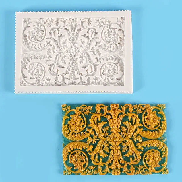 Frendorf | Blumen Fondant Kuchenrand Dekoration Silikonform DIY Backzubehör