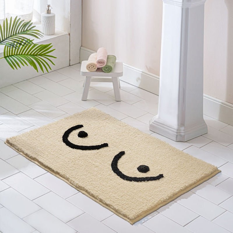 Frendorf | ComfiMat Premium Badezimmer Badematte Teppich | Flauschig | Rutschfest | Stilvolle Designs | Komfort für Zuhause