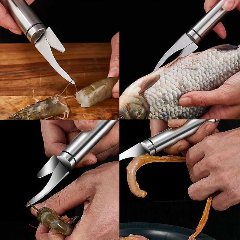 Frendorf | 5 in 1 Multifunktions Garnelenlinie Fischmaulmesser