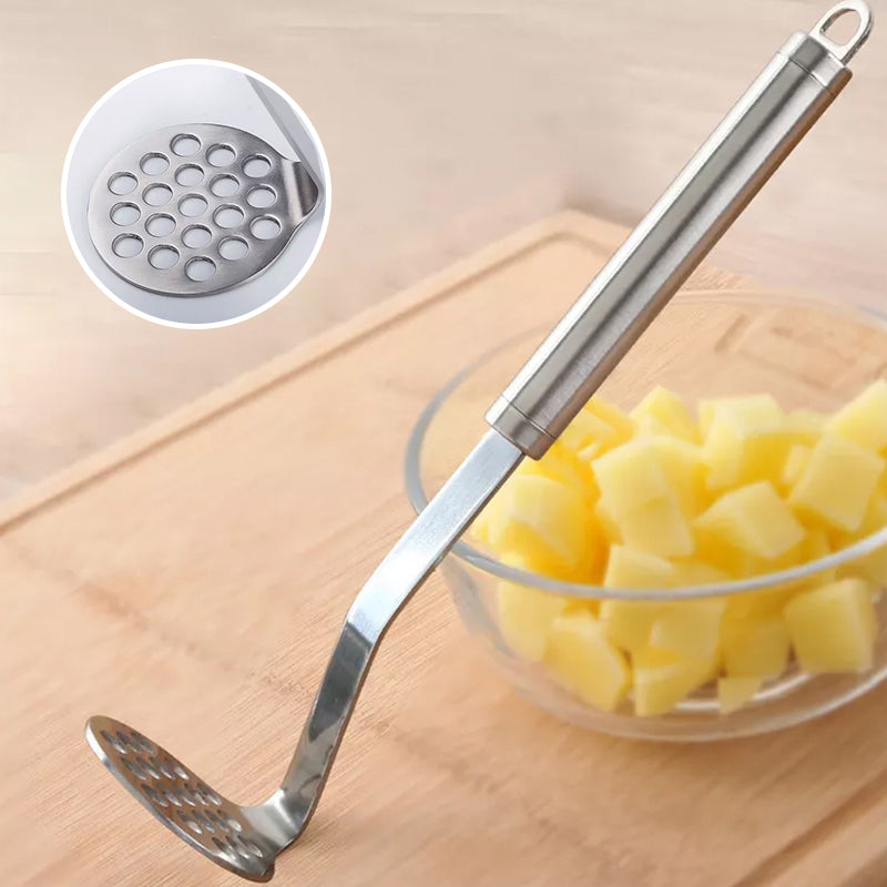 Frendorf | MashPro Edelstahl Kartoffelstampfer | Robustes Küchenwerkzeug | Perfekt für Pürees & mehr