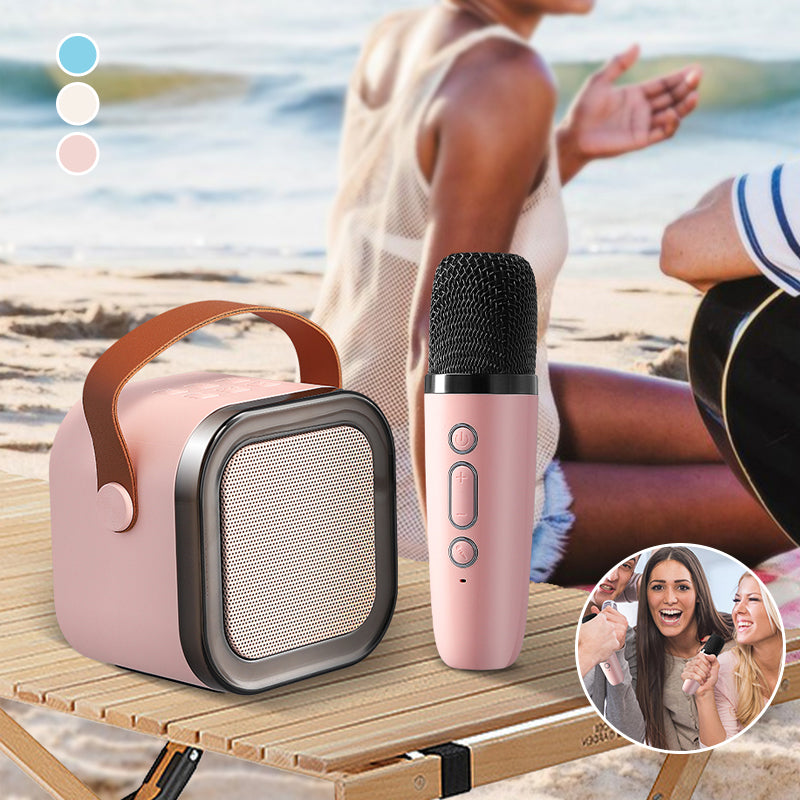 Frendorf | Mini-Karaoke-Maschine für Kinder mit drahtlosen Mikrofonen