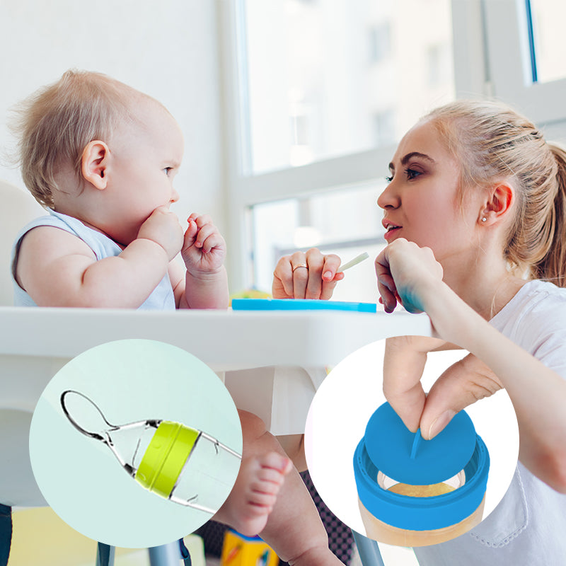 Frendorf | Baby Silikonflasche Quetschlöffel Fütterer