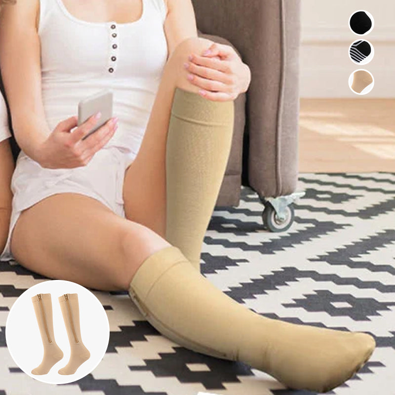 Frendorf | Elastische Kompressionssocken mit Reißverschluss