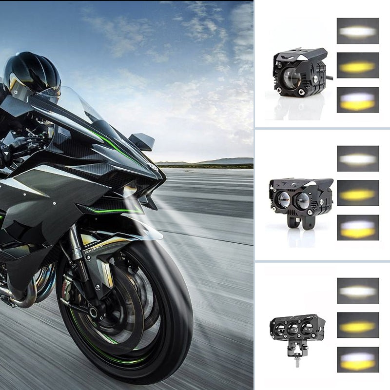Frendorf | Motorrad fahrende LED-Zusatzscheinwerfer