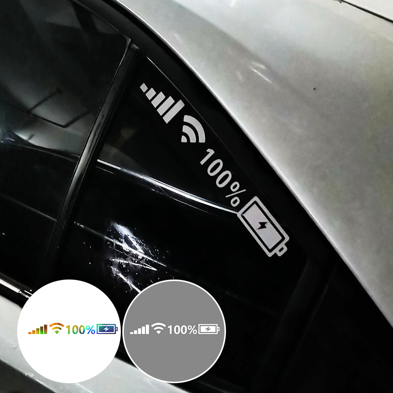 Frendorf | Batterie Signal reflektierender Aufkleber