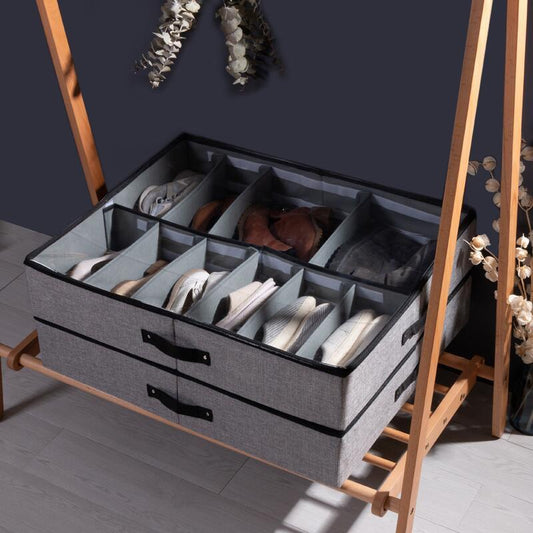 Faltbarer Schuhbox-Organizer und Schuhaufbewahrung