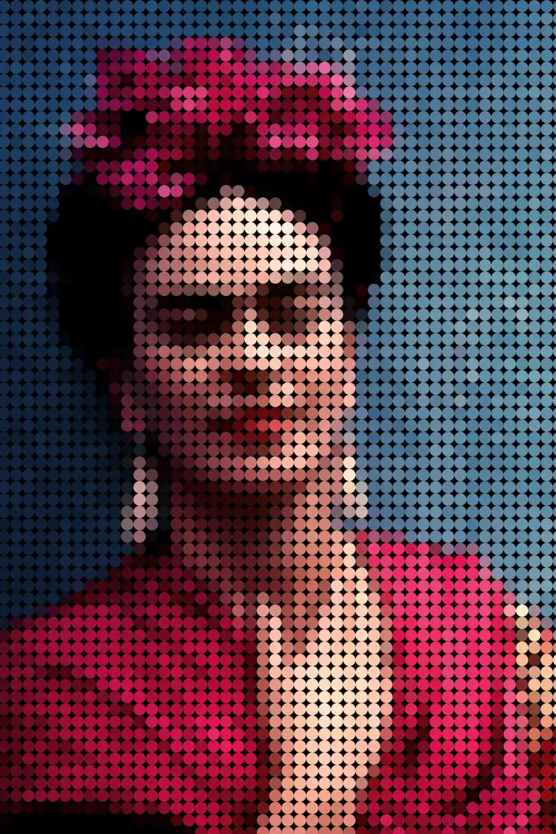 Frendorf | Frida Kahlo In Style Punkte Wandkunst