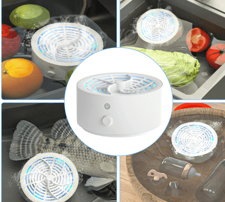 Frendorf | Batteriebetriebene Lebensmittelreinigungsmittel Effektive Entfernung von Pestiziden und Bakterien