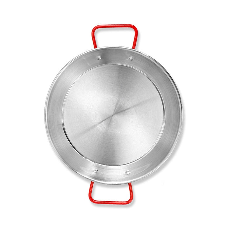 Frendorf | Bratpfanne Edelstahl Spanisch Doppelgriff Antihaft-Bratpfanne