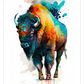 Frendorf | Majestätische Bison Aquarell Wandkunst