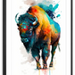 Frendorf | Majestätische Bison Aquarell Wandkunst