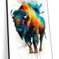 Frendorf | Majestätische Bison Aquarell Wandkunst