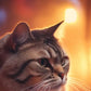 Frendorf | Lustige Katze Pepperoni Pizza Wandkunst