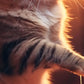 Frendorf | Lustige Katze Pepperoni Pizza Wandkunst