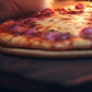 Frendorf | Lustige Katze Pepperoni Pizza Wandkunst