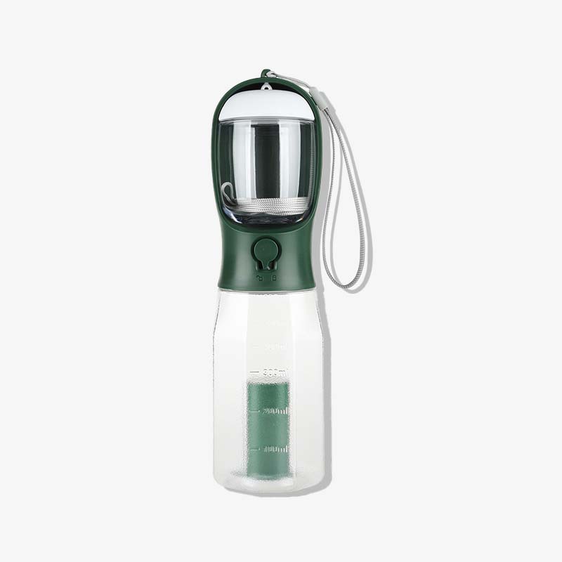 3 in 1 multifunktionale tragbare hundewasserflasche