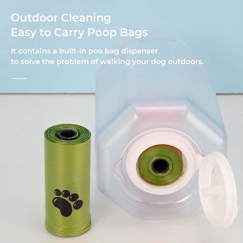 3 in 1 multifunktionale tragbare hundewasserflasche