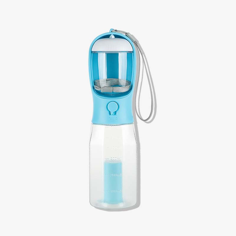 3 in 1 multifunktionale tragbare hundewasserflasche