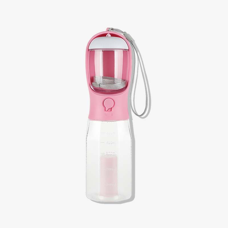 3 in 1 multifunktionale tragbare hundewasserflasche