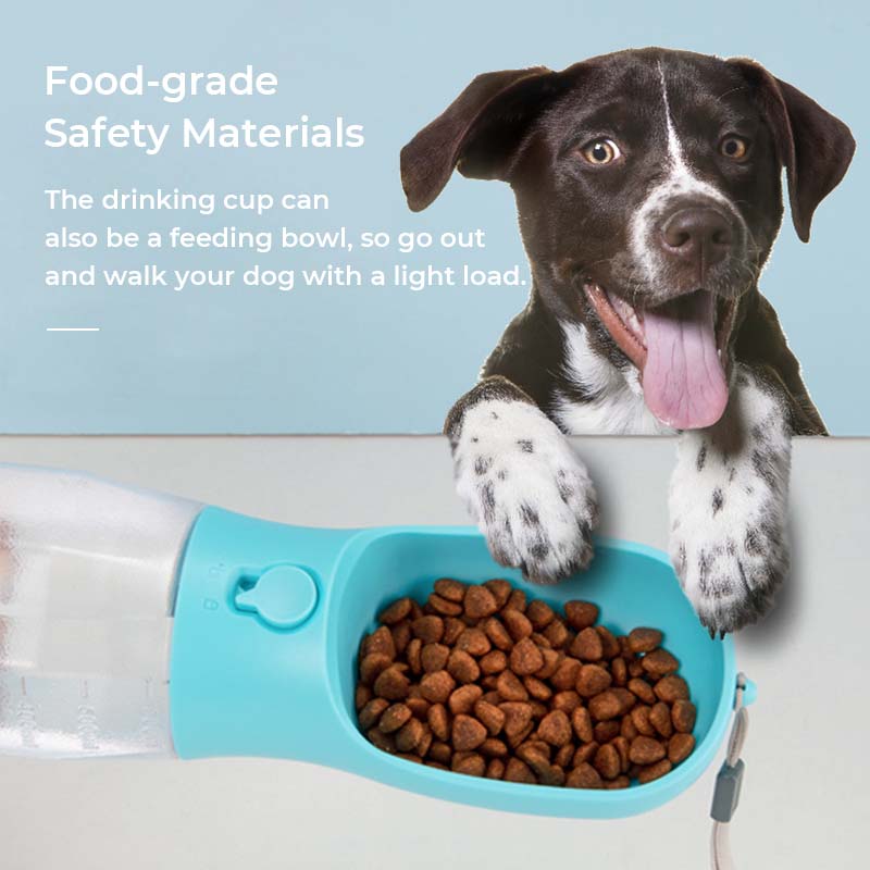 3 in 1 multifunktionale tragbare hundewasserflasche