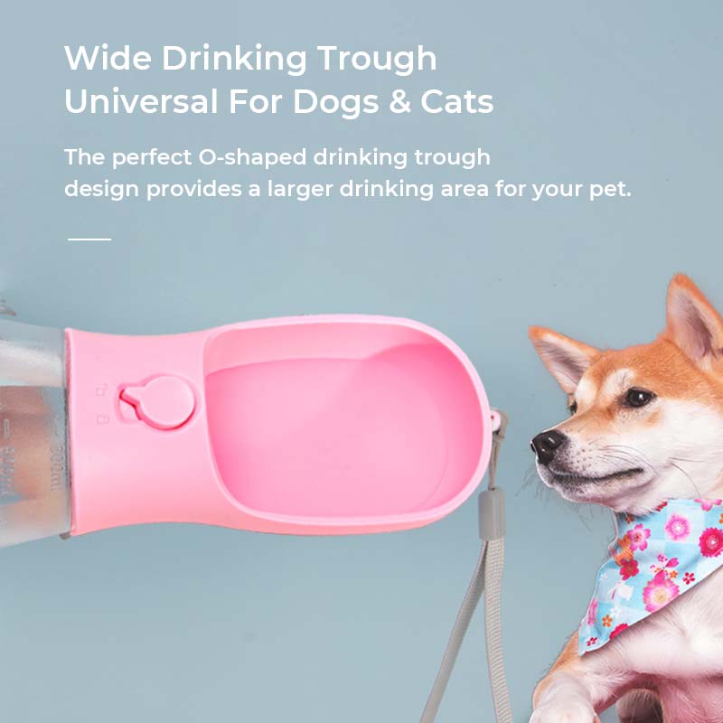 3 in 1 multifunktionale tragbare hundewasserflasche