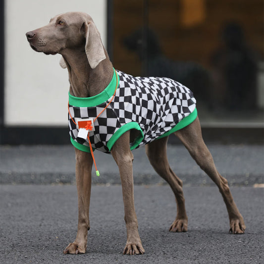 Chic Style Schachbrett Atmungsaktive Mesh Hundekühlweste