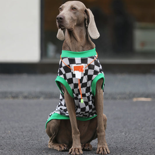 Chic Style Schachbrett Atmungsaktive Mesh Hundekühlweste