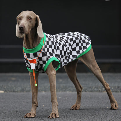 Chic Style Schachbrett Atmungsaktive Mesh Hundekühlweste