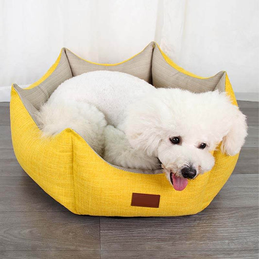 Crown Shape Haustierbett Gemütliches Katzen- und Hundebett