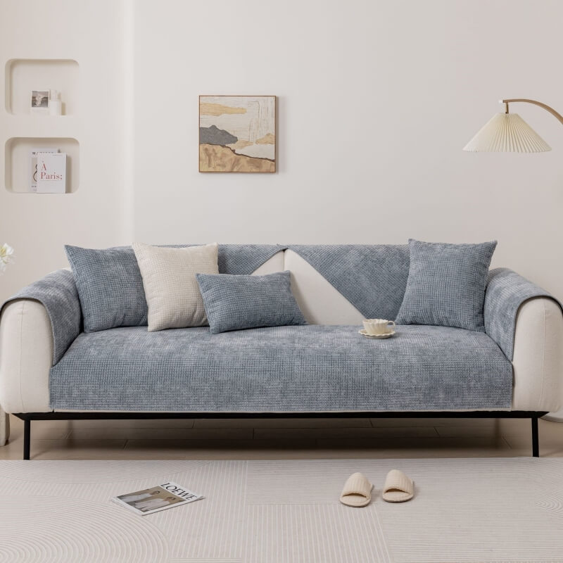 Delicate Waffle Chenille Fabric Möbel-Schutz Sofa-Bezug