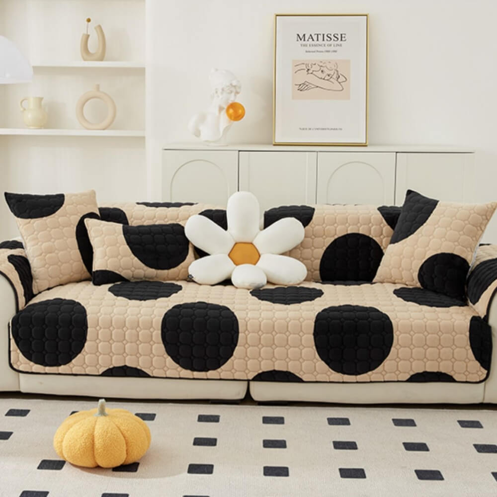 Milch Samt Sofa Bezug Möbel Rutschfest Schutz Couchbezug