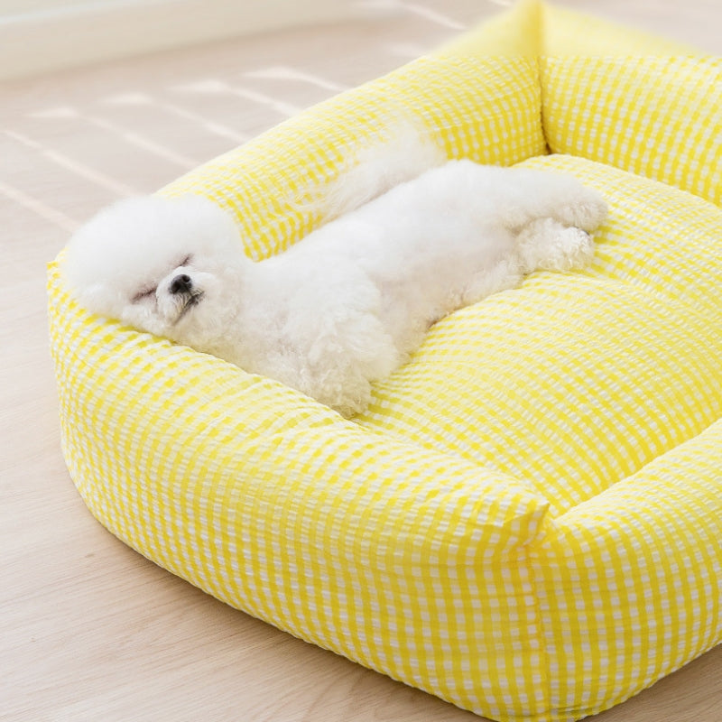 Rechteckiges waschbares Hundebett atmungsaktives Haustierbett