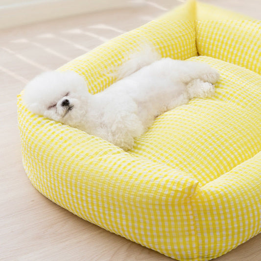 Rechteckiges waschbares Hundebett atmungsaktives Haustierbett