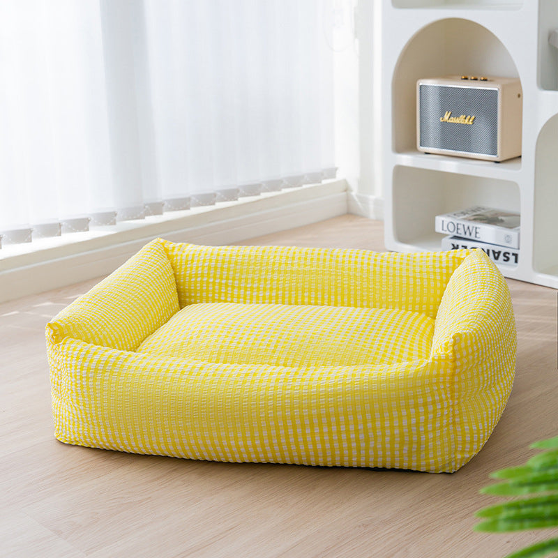Rechteckiges waschbares Hundebett atmungsaktives Haustierbett