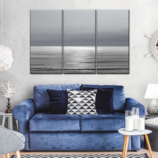 Frendorf | Mondlicht Ozean Grau I Wandkunst