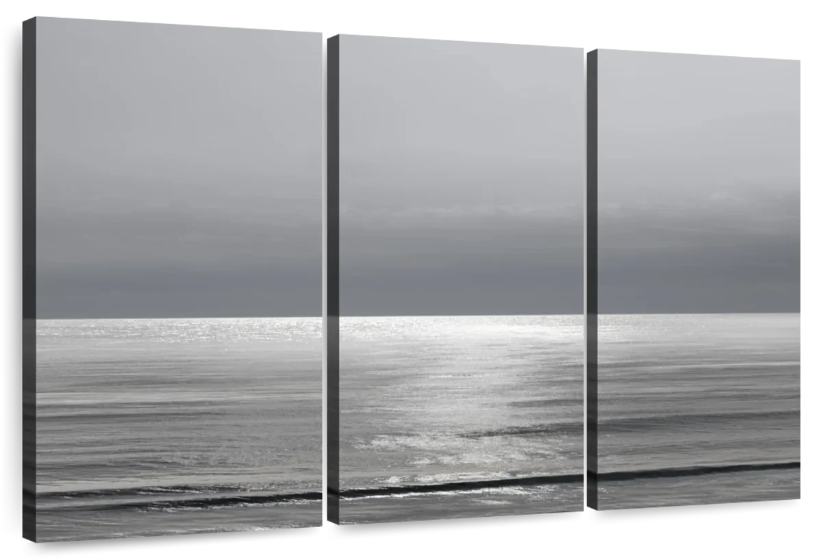 Frendorf | Mondlicht Ozean Grau I Wandkunst