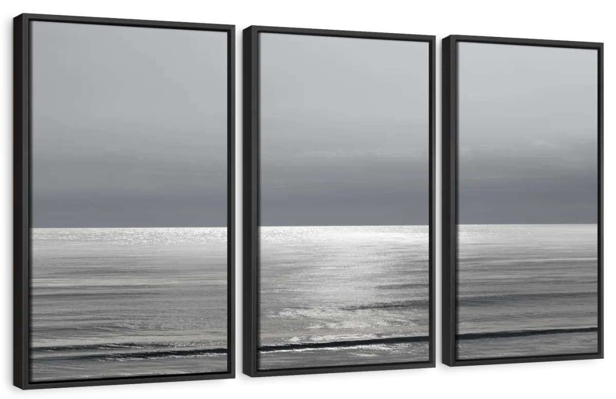 Frendorf | Mondlicht Ozean Grau I Wandkunst