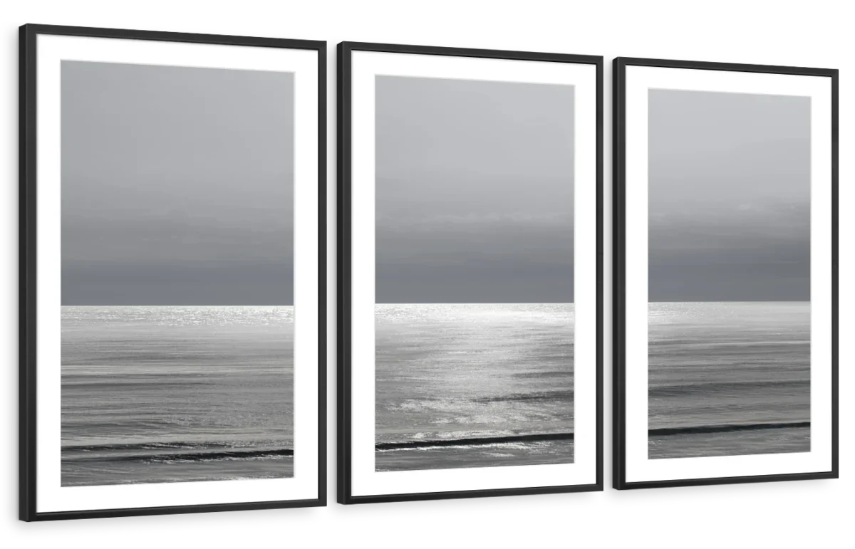 Frendorf | Mondlicht Ozean Grau I Wandkunst