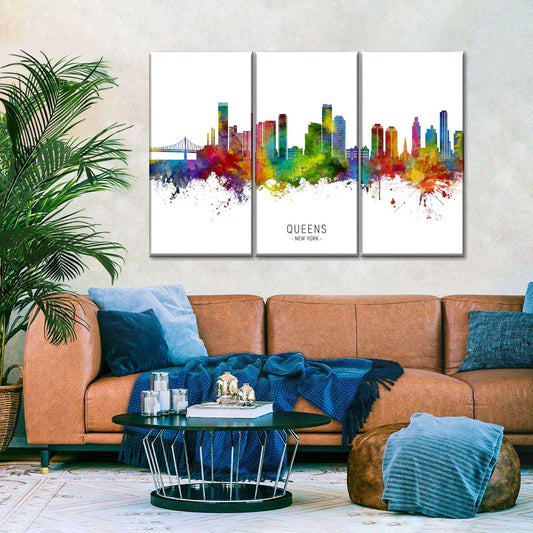 Frendorf | Queens New York Skyline I Wandkunst