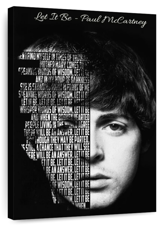 Frendorf | Lass es sein - Paul McCartney Wandkunst